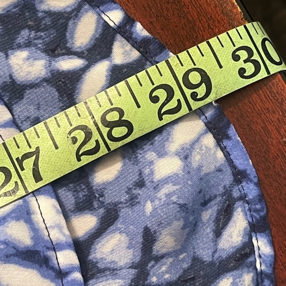 Michael Michael Kors Blue and White Ombre Tunic Blouse 6 Silver Logo - Picture 9 of 9